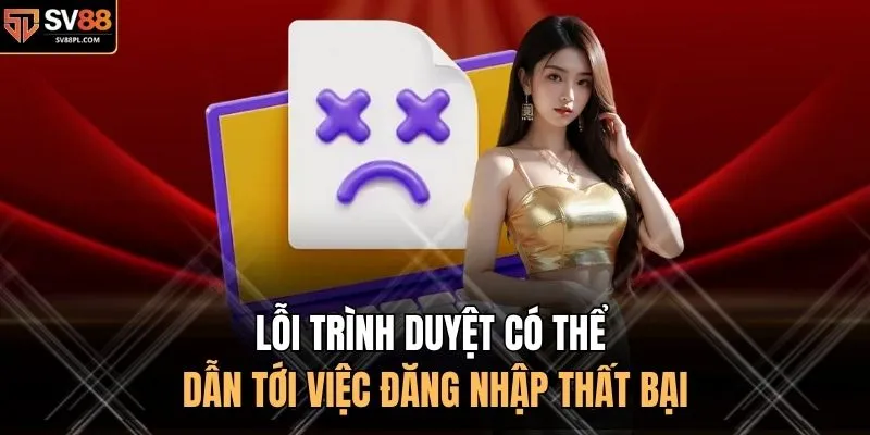 Lỗi trình duyệt có thể dẫn tới việc đăng nhập thất bại